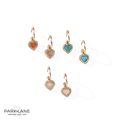 park lane heart earrings